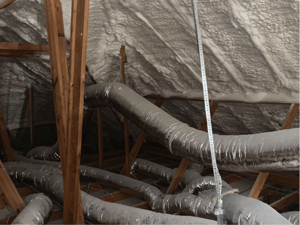 an insulated attic