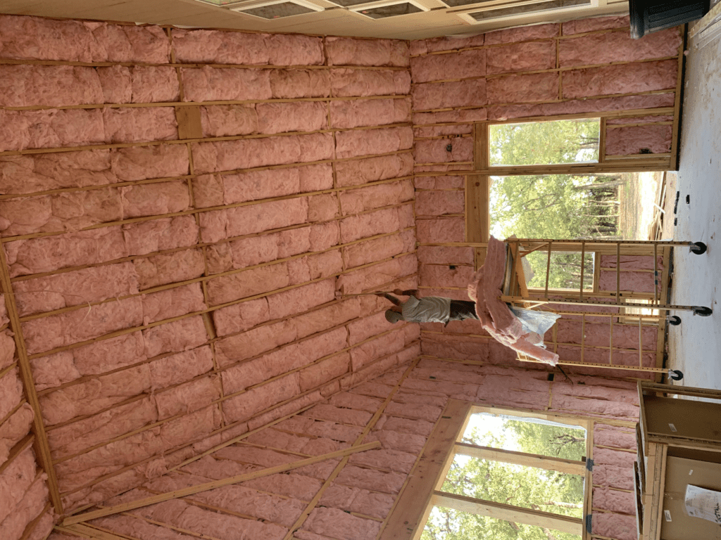 an insulated attic.